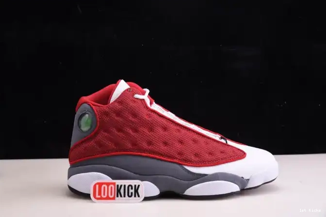 1st Kicks Flint Jordan Air Red Grey 13 414571-600 Gym Retro 0526